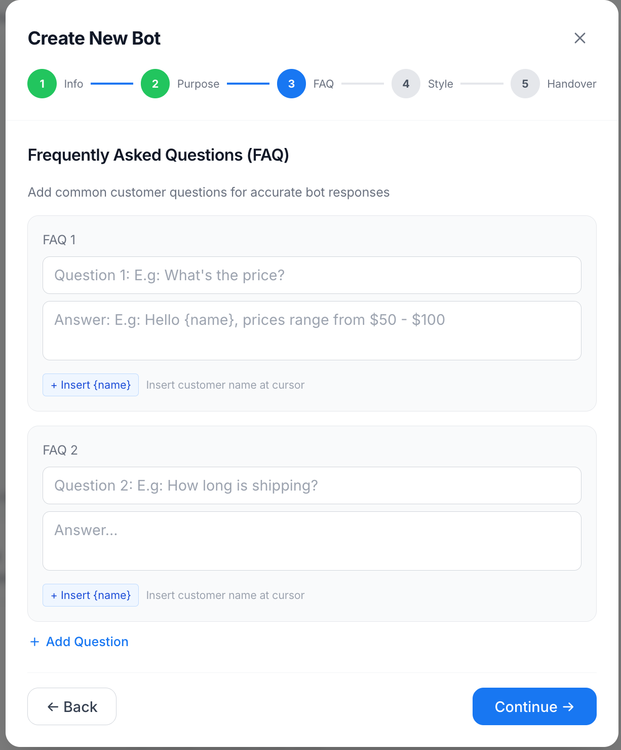 Step 3: Cau hoi thuong gap